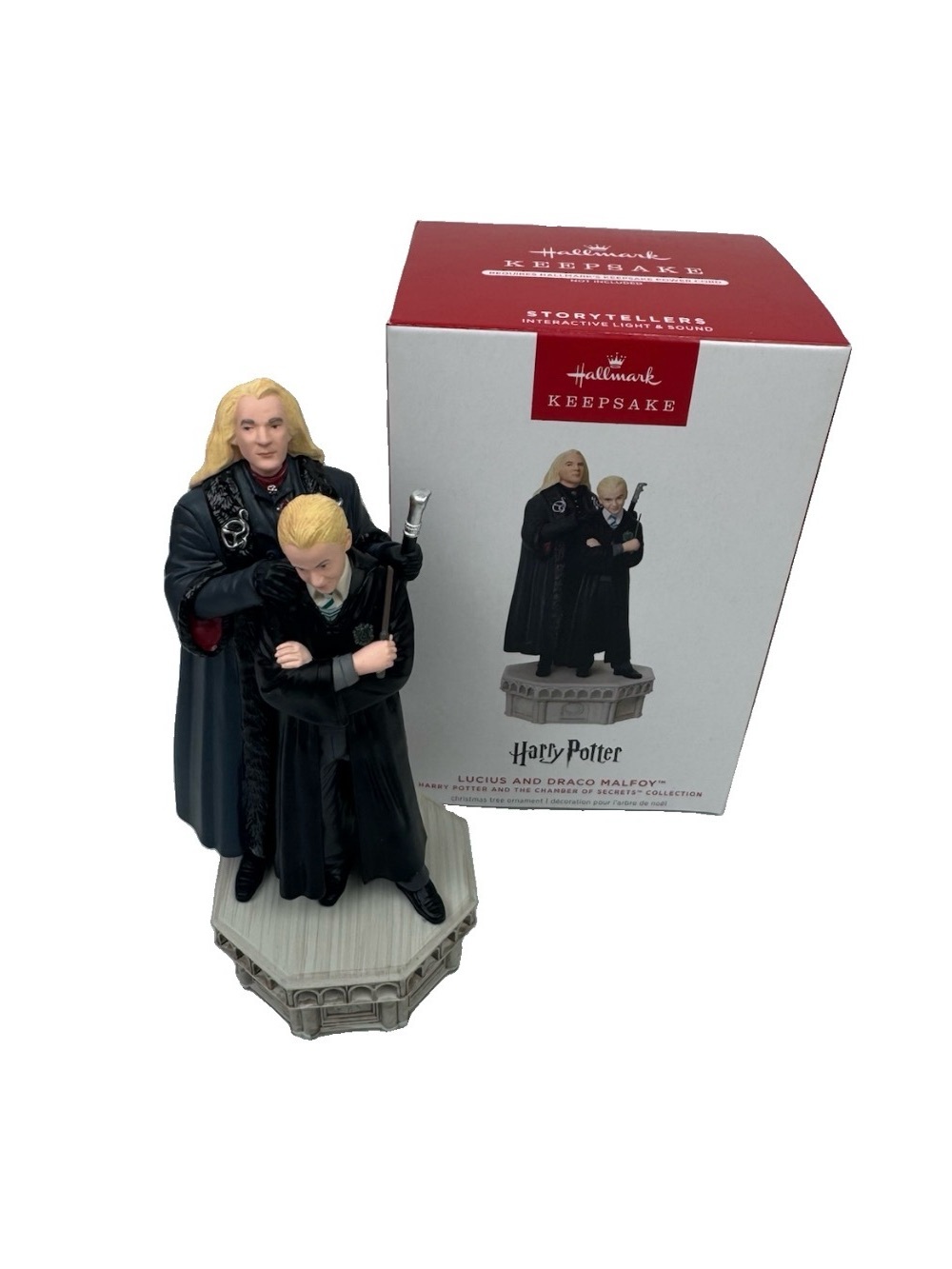 Hallmark Keepsake 2025 Harry Potter Lucius Draco Malfoy Storyteller Ornament NIB